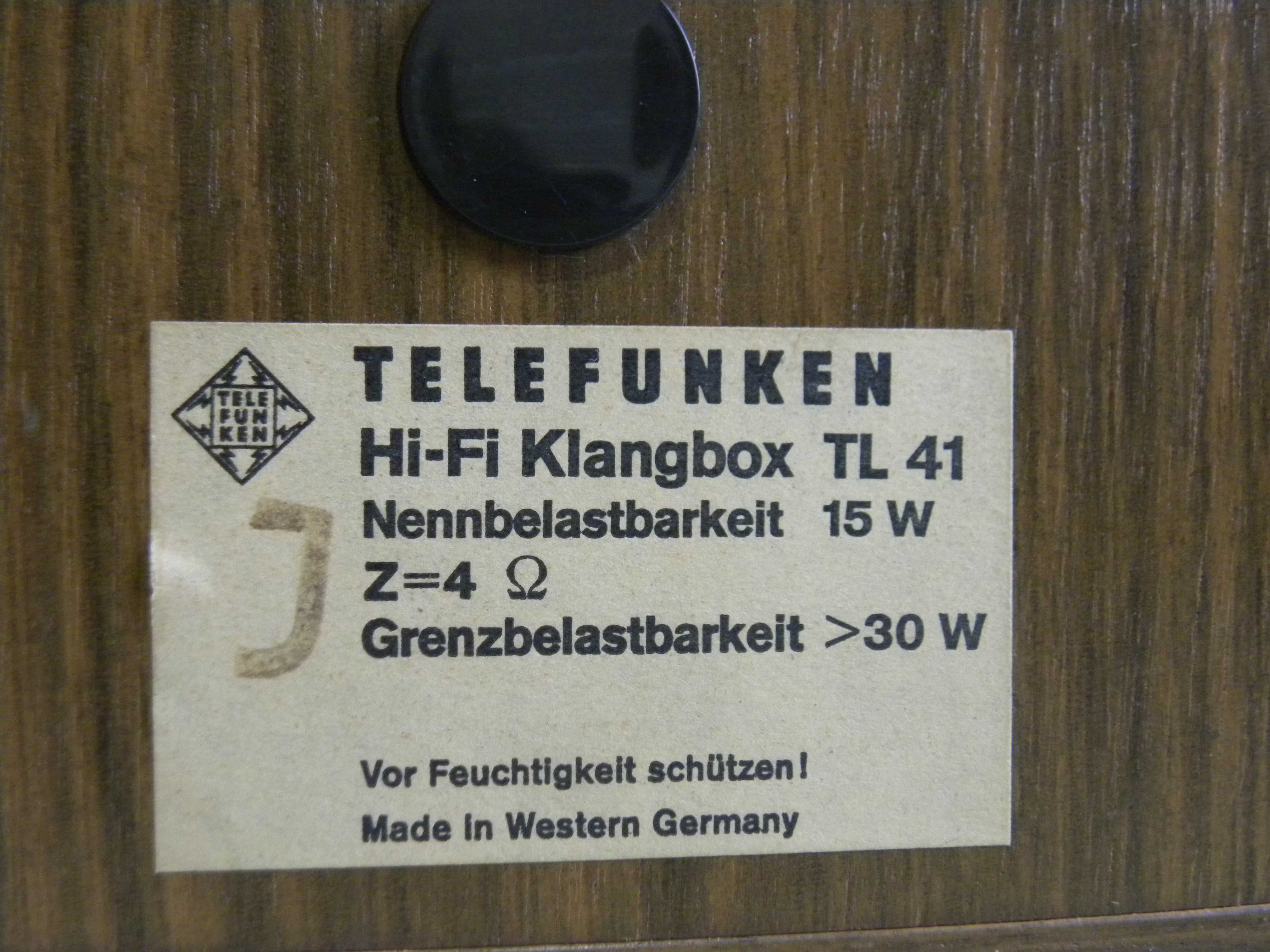 Vintage & Raryty Telefunken Hi-Fi Soundbox TL.41 (1971)