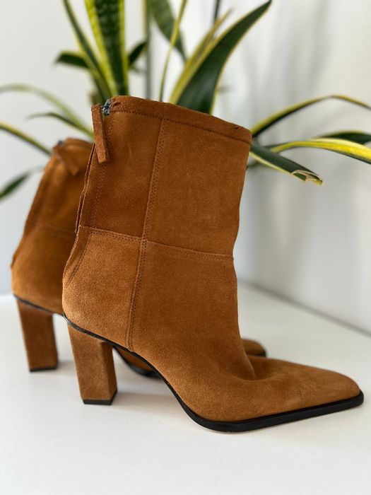 Botine Zara Piele Intoarsa
