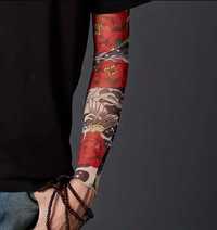 Mânecă tatuaj 3D Print, protecție solară-Măsura universala, unisex
