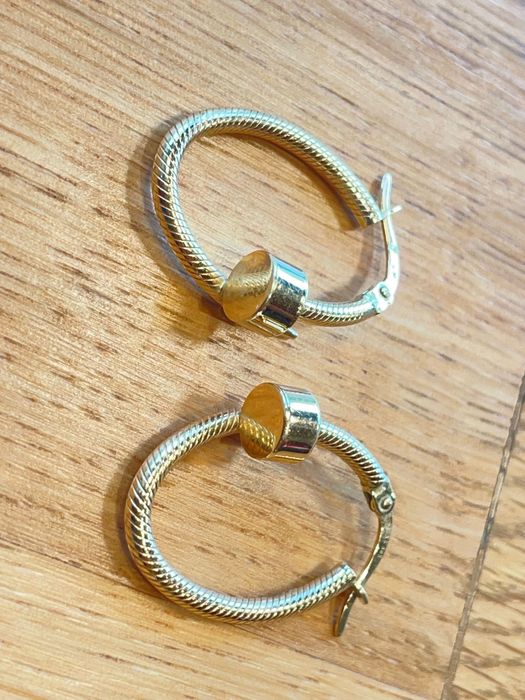 Cercei aur 14 karate model Tiffany noi