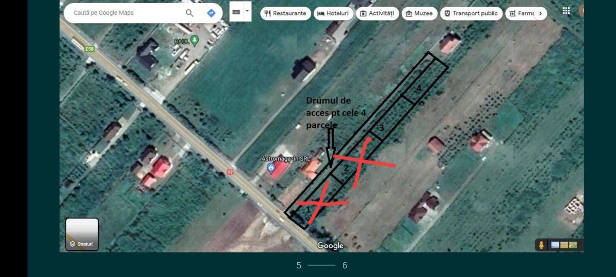 4 Parcele Teren Intravilan DN17 - E58 Toate utilitatile - Proprietar