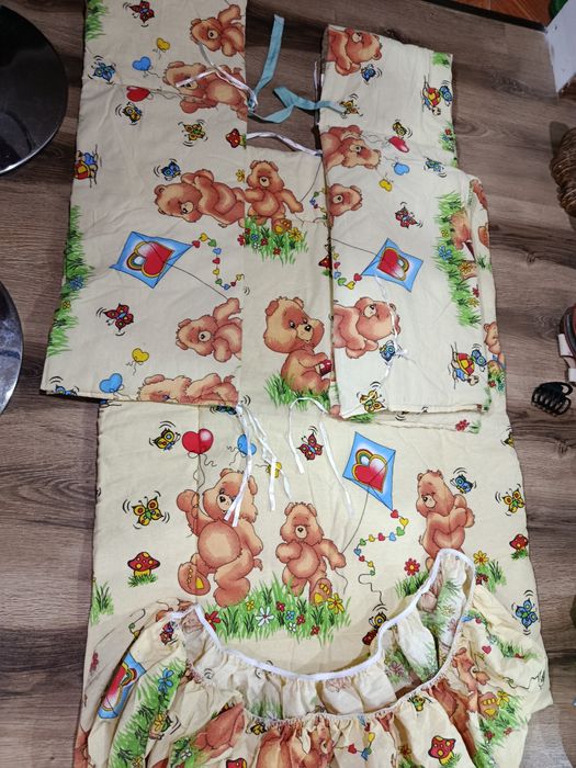 Set format din pilota, apărători și cearșaf cu elastic