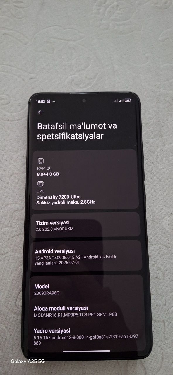 Redmi note 13 pro plus 5G    256/8+4