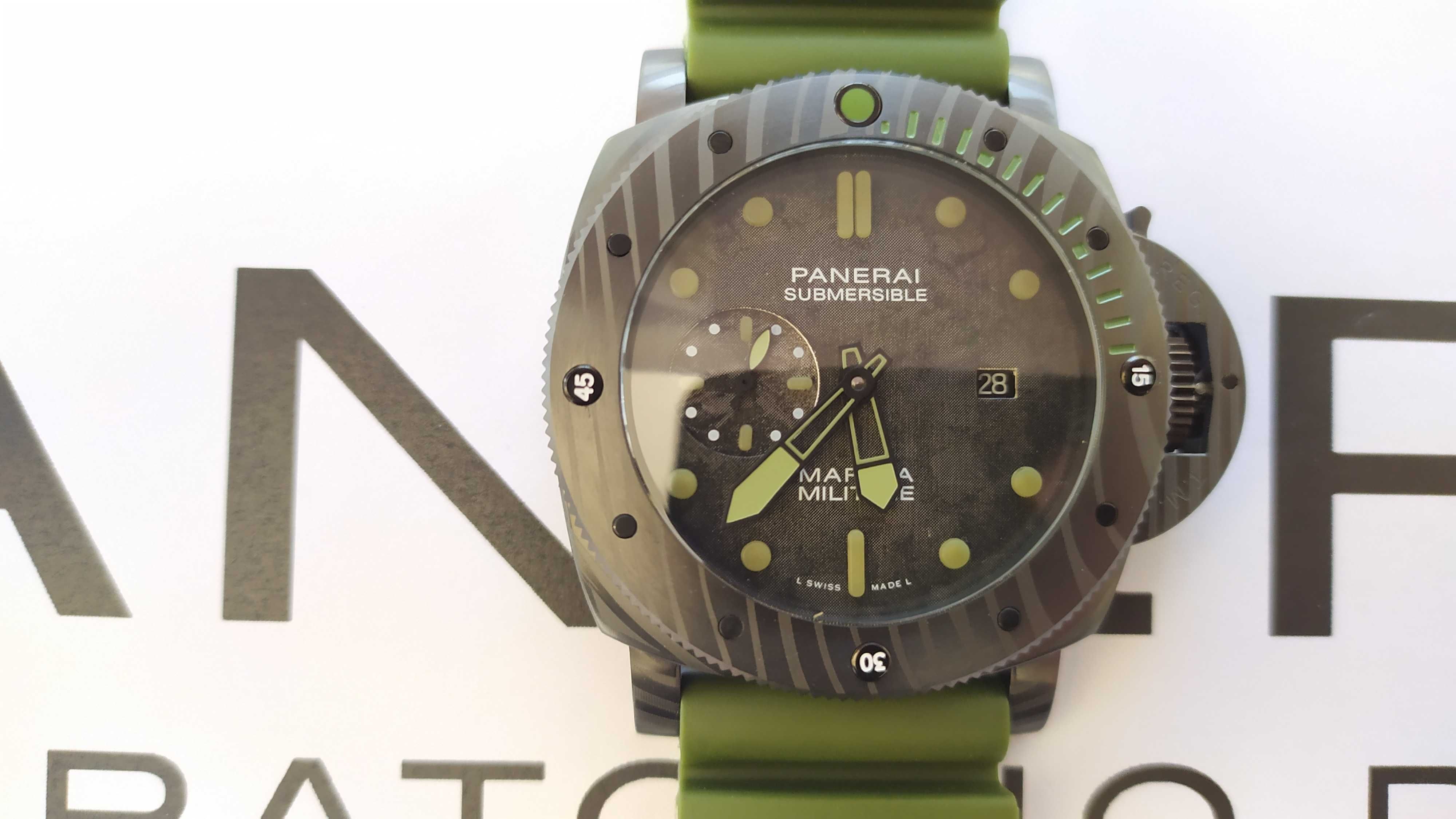 Масивен мъжки Panerai SUBMERSIBLE Marina Militare CARBOTECH™ 47MM