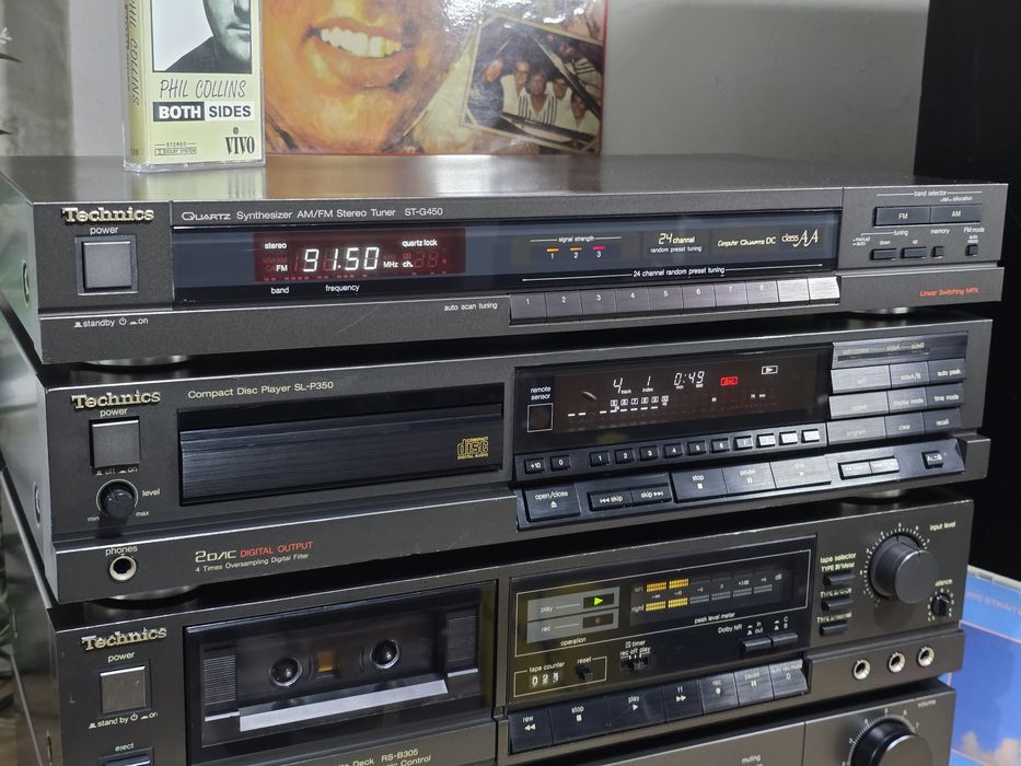 Linie audio TECHNICS, amplificator, casetofon deck, cd player ,tuner