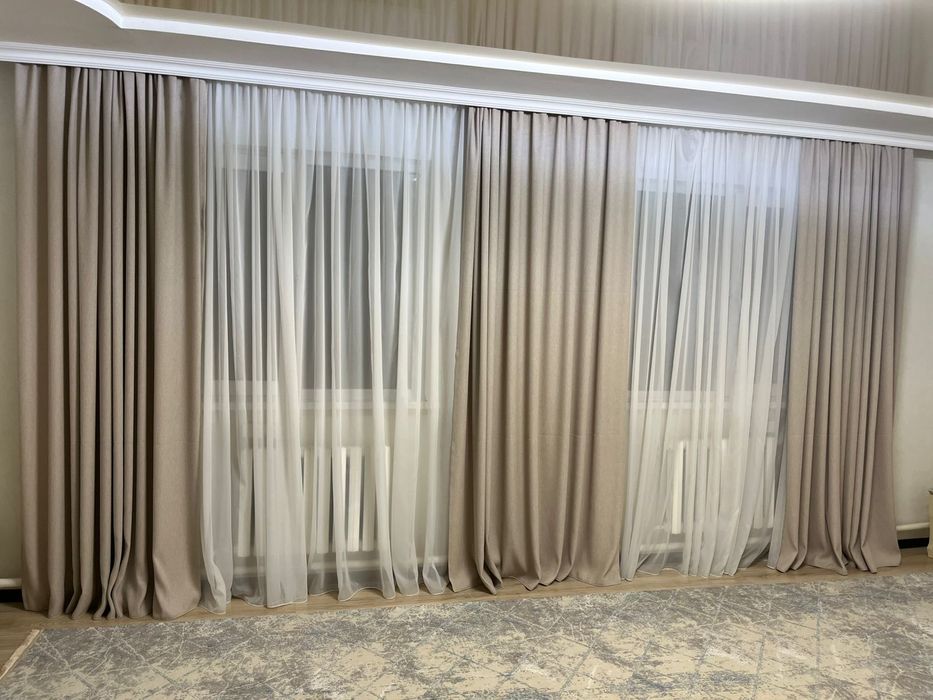 Продам шторы и ковер