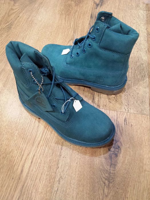 Bocanci TIMBERLAND originali noi piele waterproof turcoaz 39.5/42/45