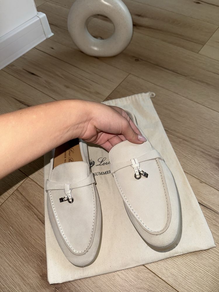 Loafers piele naturala , loro piana