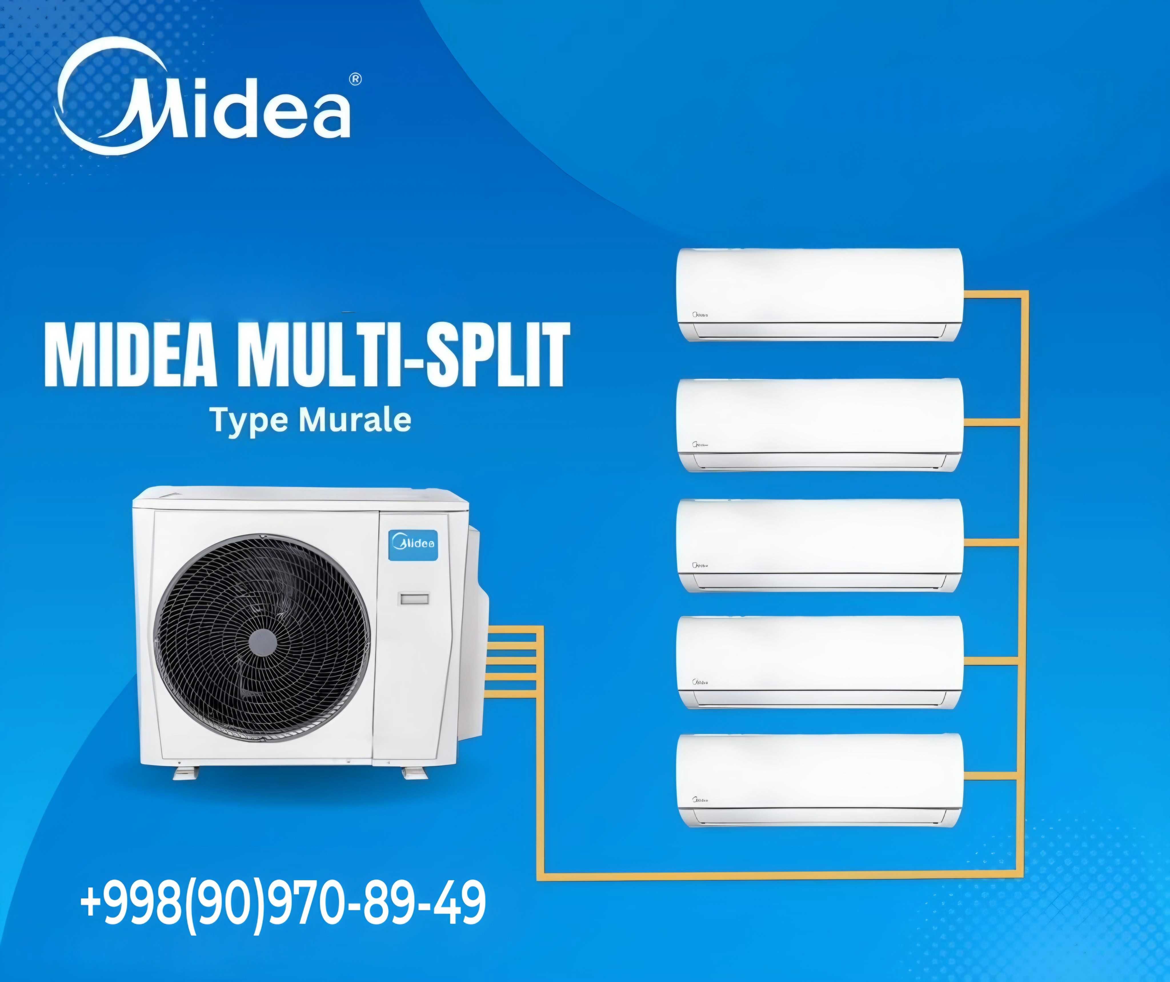 Мульти сплит система от Midea инверторный! multi split kondisioner