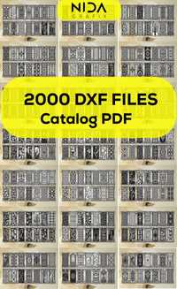 2000+ Modele Vectoriale + Catalog prezentare pdf/ Fisiere DXF