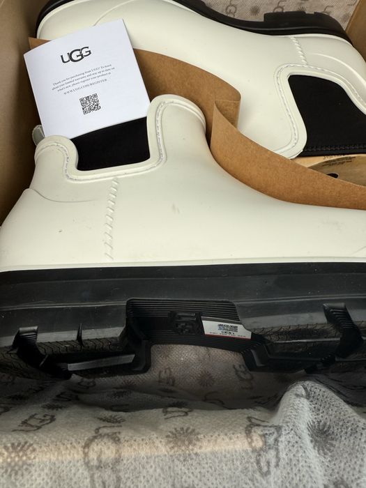UGG white winter rubber boots 42 talpic blana merg perfect la 41