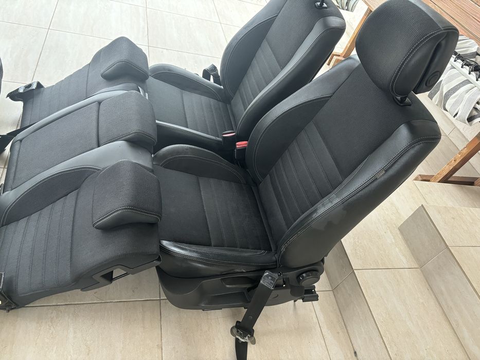 Interior semipiele +textil renault  laguna 3 cu centuri siguranta