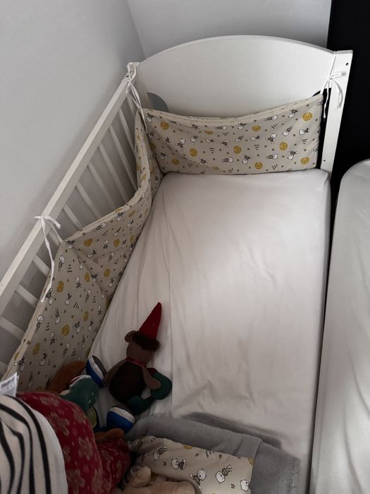 Patut bebe 120x60 cm cu saltea inclusa