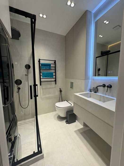 U Tower шикарный вид на Сити. 2 комнатная 72м2 ЕВРО ремонт