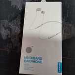 Casti wireless Lenovo HE05 neckband earphone albe, NOI, sigilate