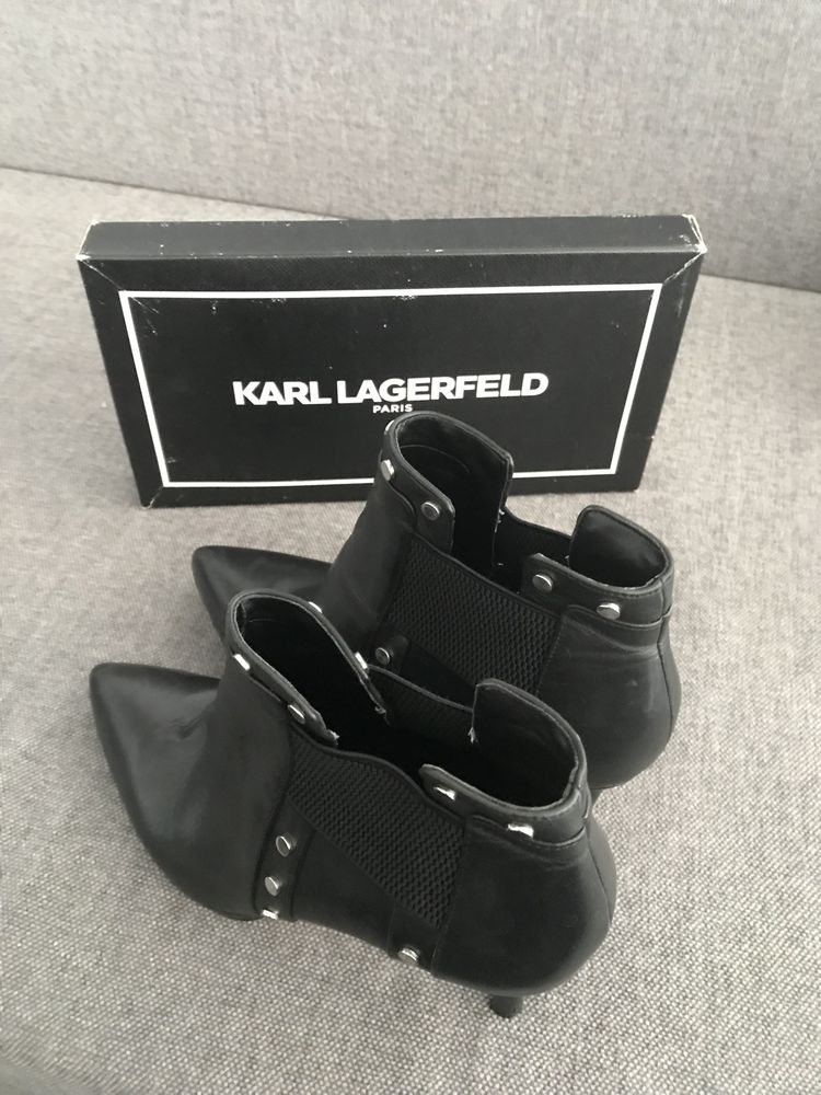 Кожени боти Karl Lagerfeld