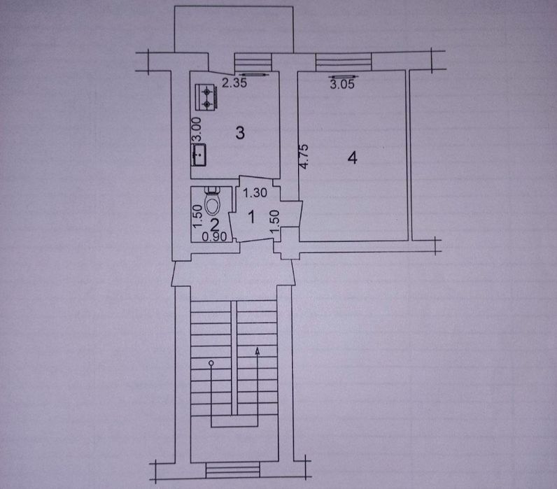 1-Комн. 28м². Кирпичный. Чистая. Продажа. Уй-Жой. Ттз-1.