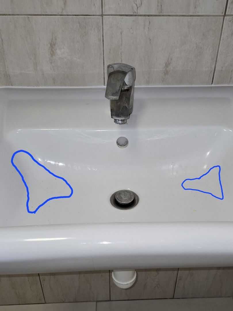 Chiuvetă baie suspendată, cu baterie inclusa,