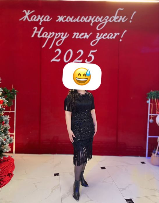 Женский платье. Бір рет киілген таза ұқыпты күйінде сақтаулы