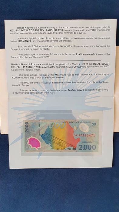 Bancnota 2000 de lei polimer