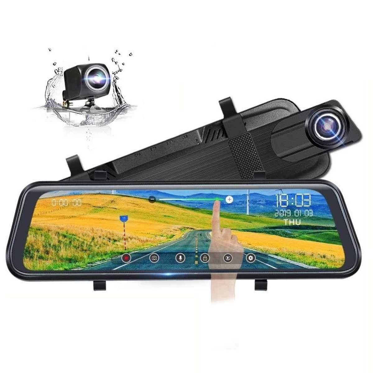 Огледало и Видеорегистратор с две камери, DVR, 9.66inch, FULL HD.