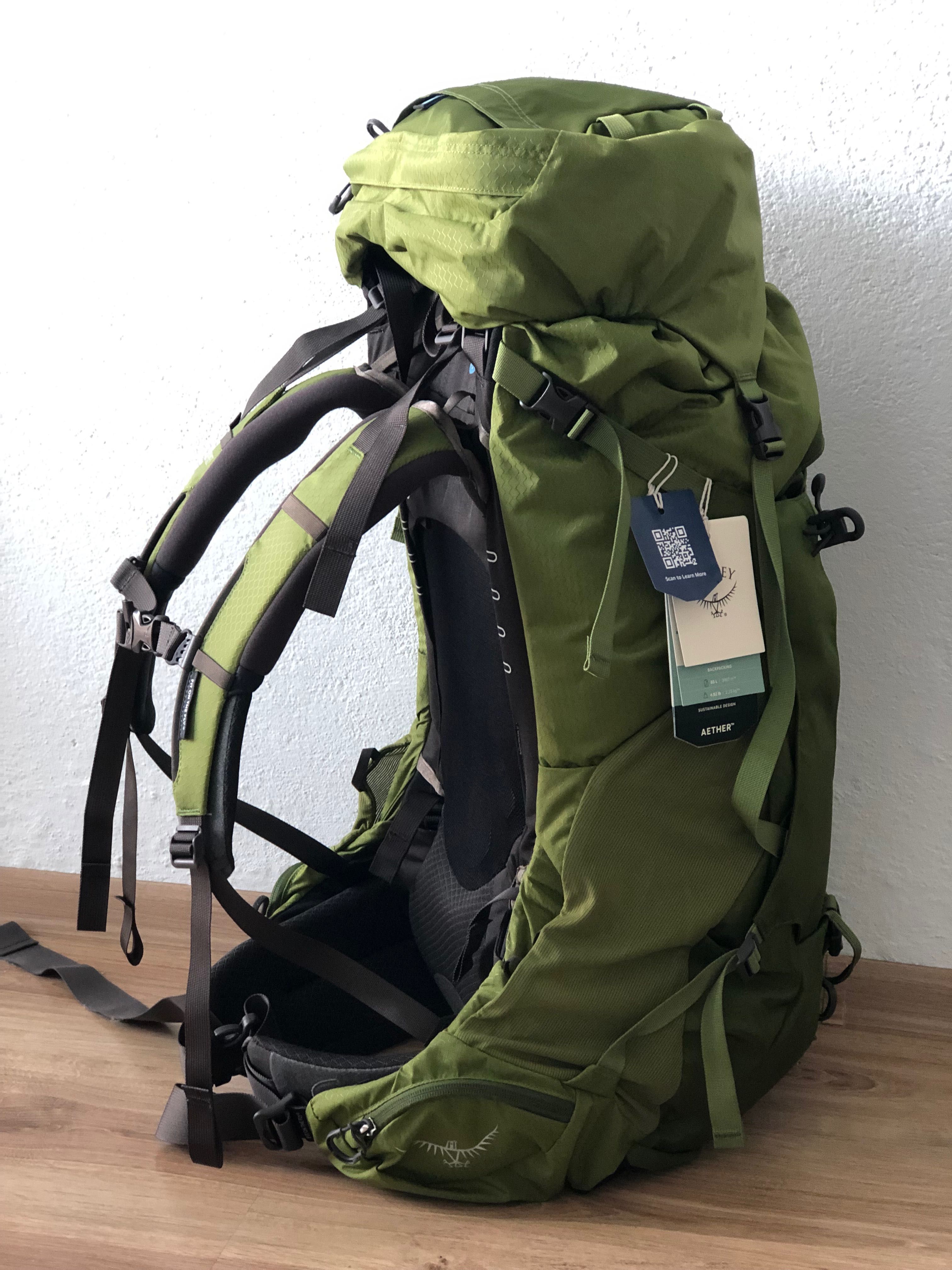 Нова раница Osprey Aether 65