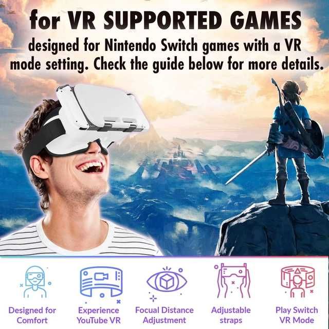 Set VR Orzly pentru Nintendo Switch & OLED, lentile reglabile