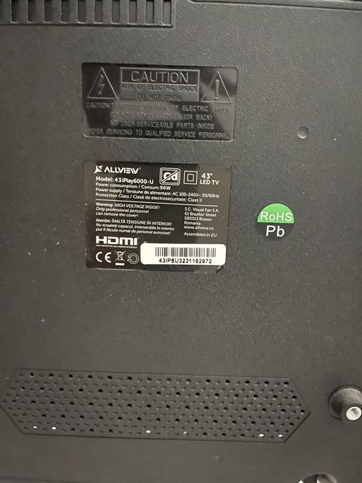 Vand Tv smart Allview 4k UHD 110cm