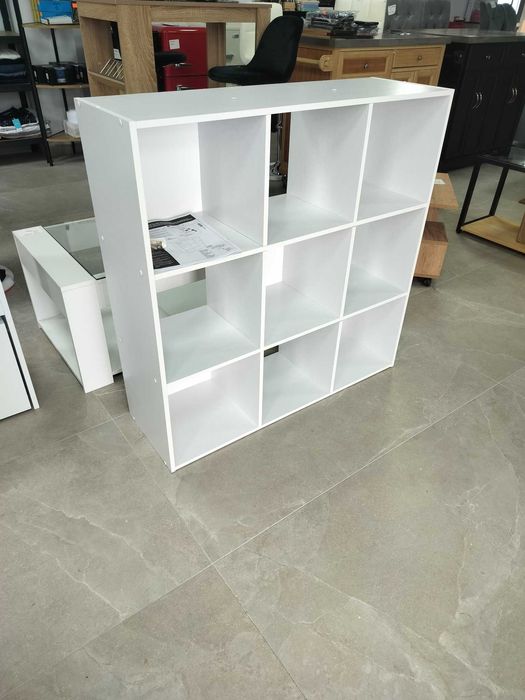 Spatiu depozitare, cu 9 cuburi, 91,5 x 91,5 x 29,5cm, alb