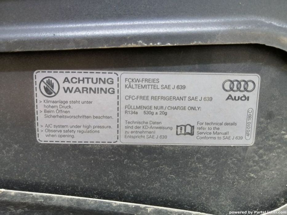 Capota motor AUDI A6 III Avant (4F5, C6) [ 2005 - 2011 ] TDI (BLB, BRE) 103KW|140HP OEM 4F0010189C / 4F0 010 189 C