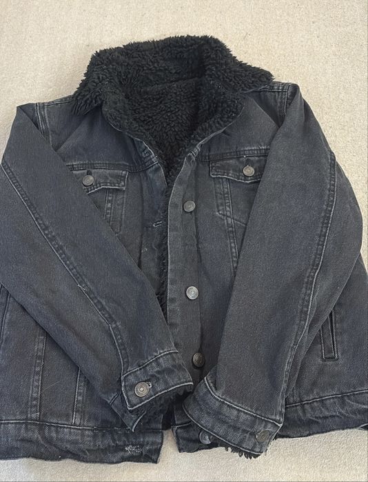 Geaca din denim imblanita