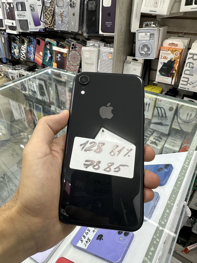 iPhone XR black 128GB 81% k+