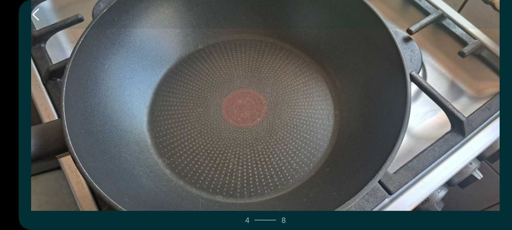 Tigaie Wok Tefal So Chef, 28 cm, inductie +fund de lemn Tefal, uzate