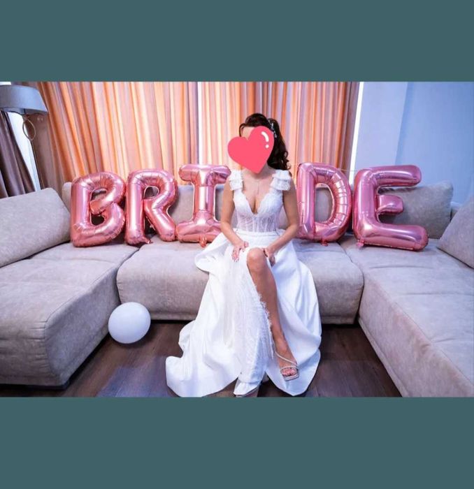 Rochie mireasa (cu trena detasabila)