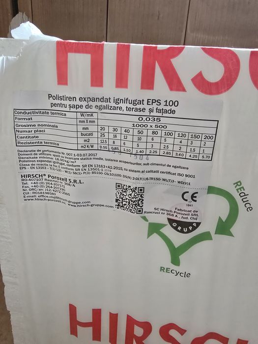 Polistiren 15cm EPS 100