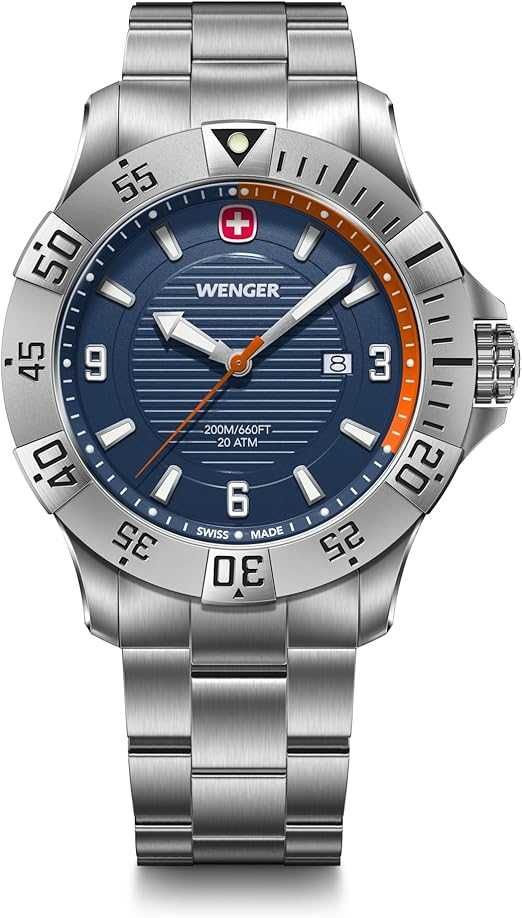 Швейцарские часы WENGER Seaforce Analog Quartz! Новые в коробке!
