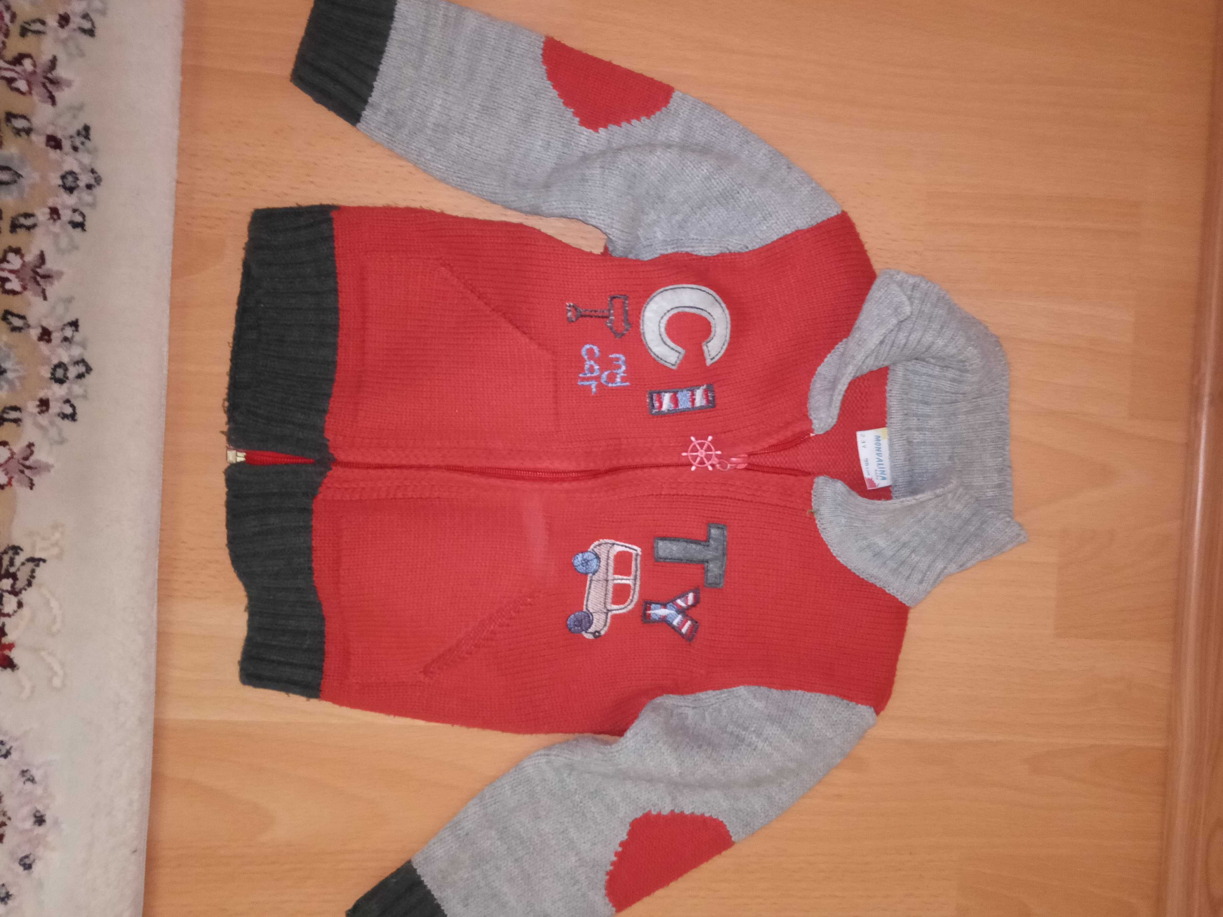 детский свитер, кофта на молнии на мальчика 2/3 года, турецкий.