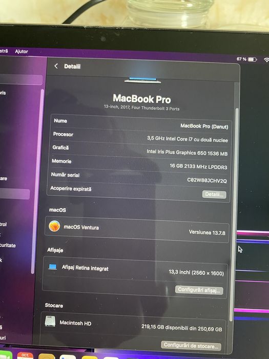 MacBook Pro 13 in stare foarte buna!