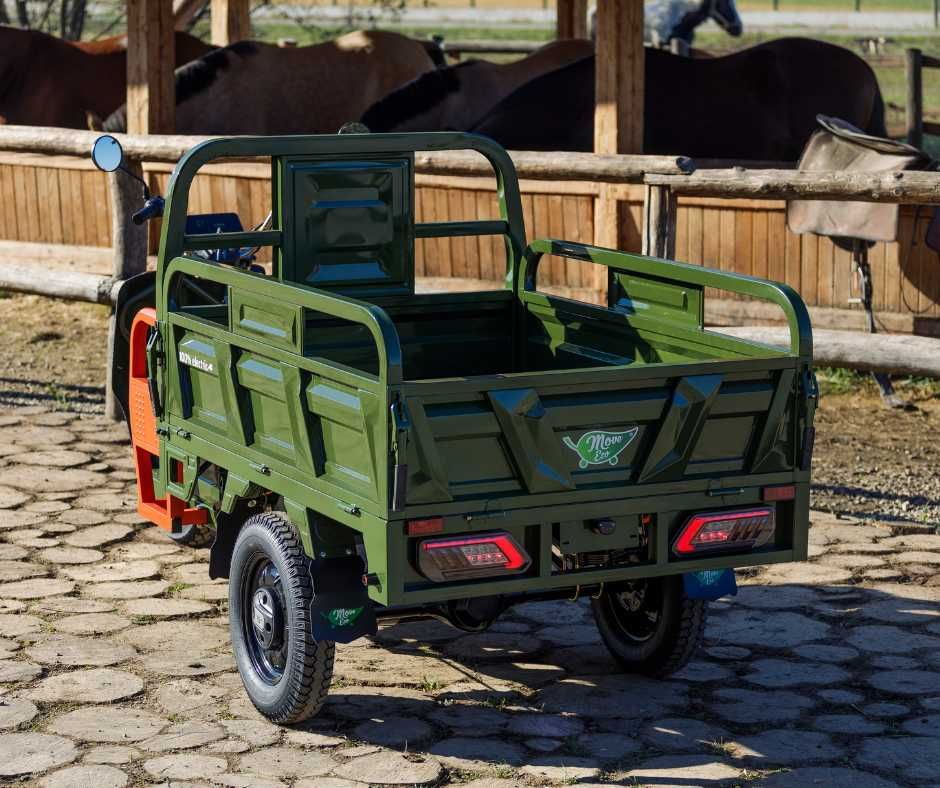 Triciclu electric Cargo 500 NC9 EEC autonomie mare - FULL 45 km/h