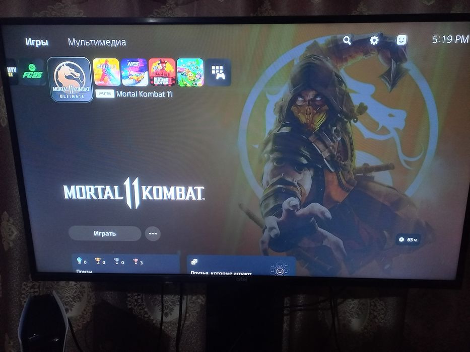 PS5 slimi ideal 1TB hotirasi o'yinlari yozilgan 2 ta original djoystik