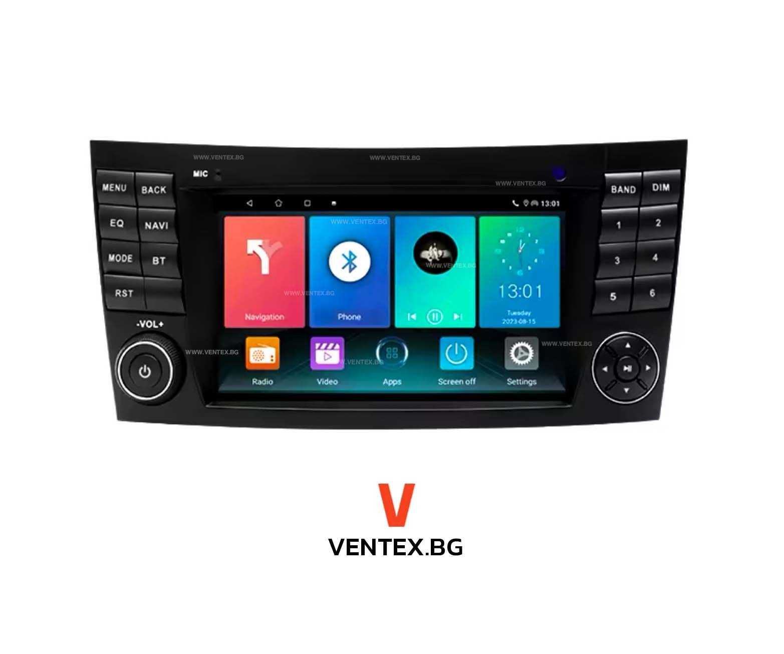 Мултимедия за Mercedes W211 – Android, CarPlay, Bluetooth, Навигация