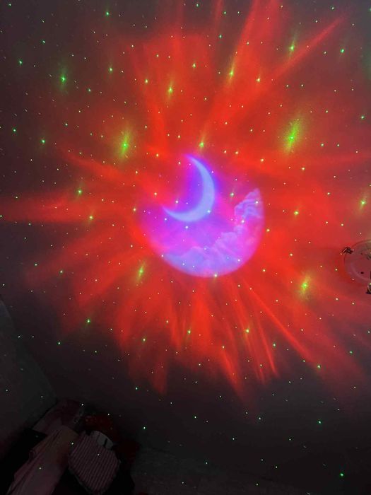 Лед прожектор робот , с опция свързване с bluetooth