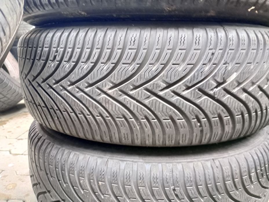 4 jante 5x112 W Tiguan anvelope iarna 215/65/16 7mm dot2019