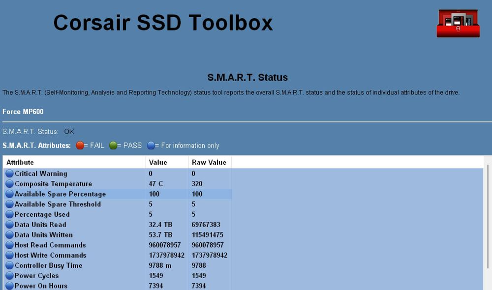 Corsair Force MP600 M.2 SSD 1 TB