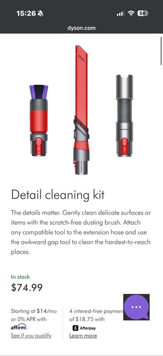 Dyson detaiil cleaning kit