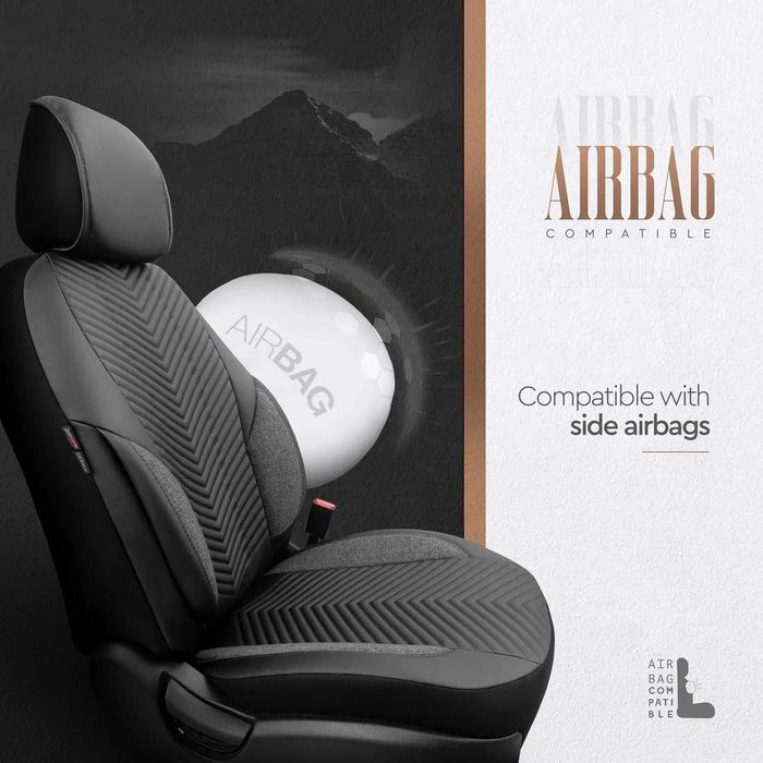 Комплект Луксозна Тапицерия OTOM Advanced – Еко кожа, Черно.