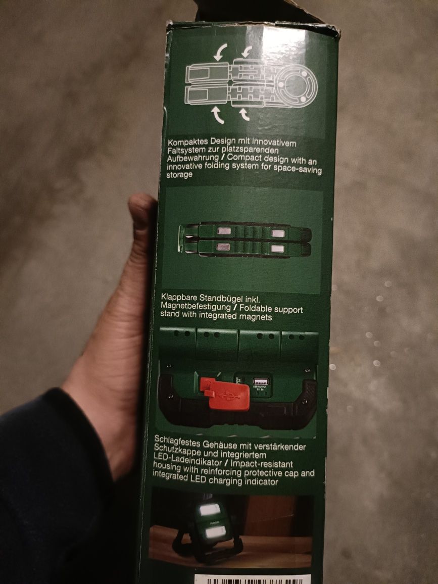 Proiector led 10W Parkside reglabil cu acumulator