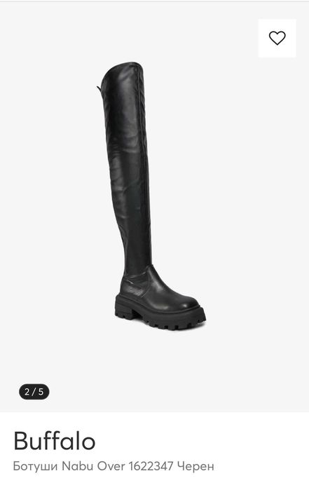 Buffalo дамски ботуши над коляното – елегантен модел, 37 номер, нови