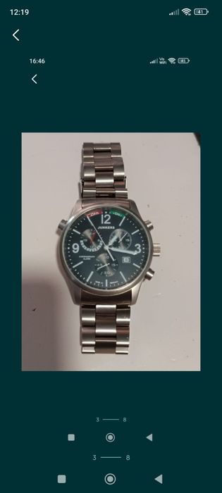 Ceas Bărbătesc Chronograph Junkers Flight Record G38 Titan-Alarm