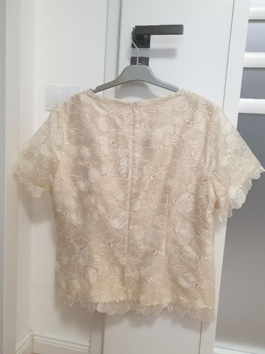 Bluza dantela crem
